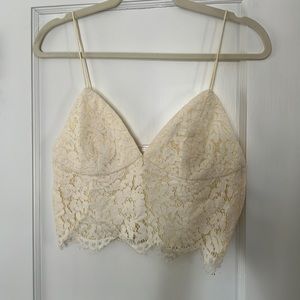 Jenny Yoo cream crop top